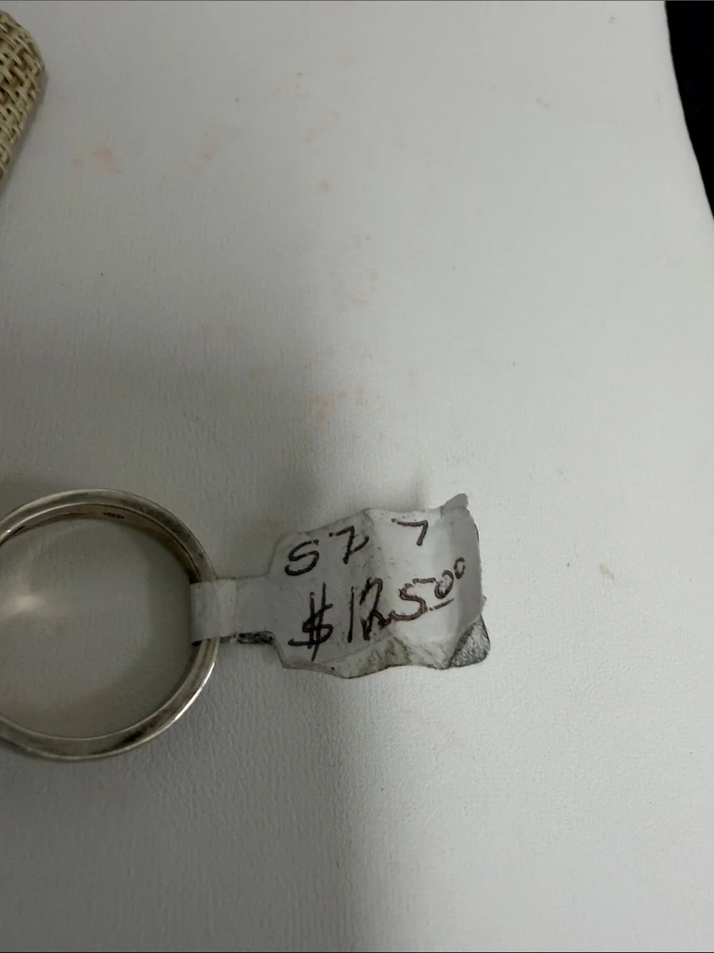 Women's Sterling Silver Diamond Knot Band Ring  size 7